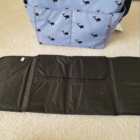 Kate Spade Serena Daycation Whale Printed Baby Bag With Changing Pad - Picture 7 of 8
